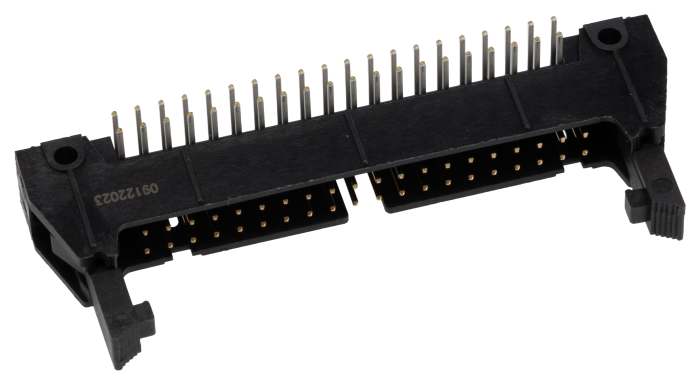 3M 3000 Series Right Angle Through Hole PCB Header, 40 Contact(s), 2.54mm Pitch, 2 Row(s), Shrouded