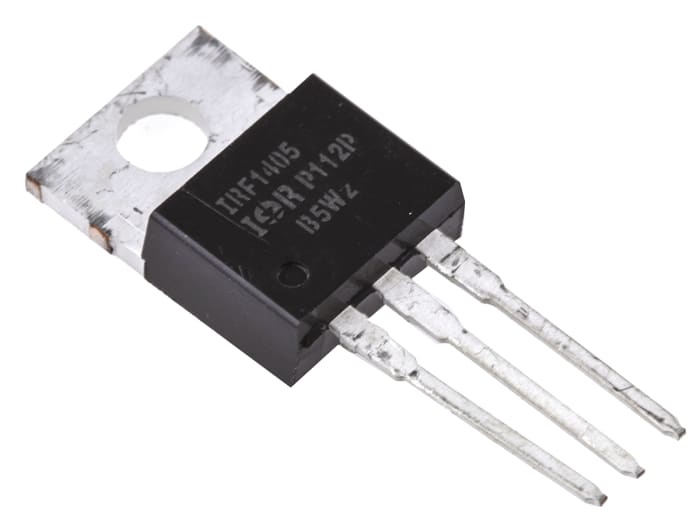 MOSFET Infineon IRF1405PBF, VDSS 55 V, ID 169 A, TO-220AB de 3 pines, , config. Simple