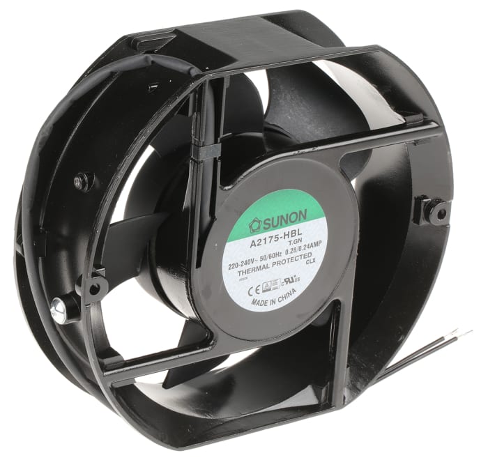 Sunon A2175 Series Axial Fan, 230 V ac, AC Operation, 306m³/h, 36W, 240mA Max, 172 x 150 x 51mm