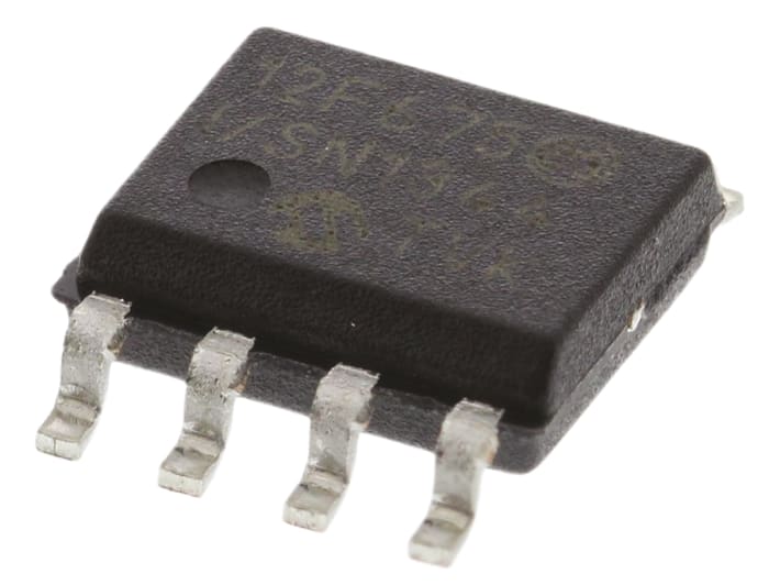 Microchip, 8bit PIC, PIC12F Microcontroller, 20MHz, 1024 x 14 words, 128 B Flash, 8-Pin SOIC
