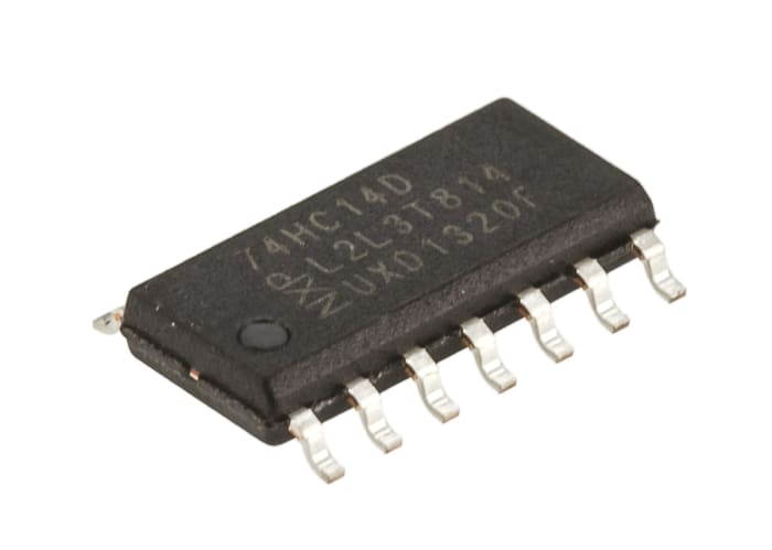 Hex Schmitt inverter, 74HC14D SOIC14