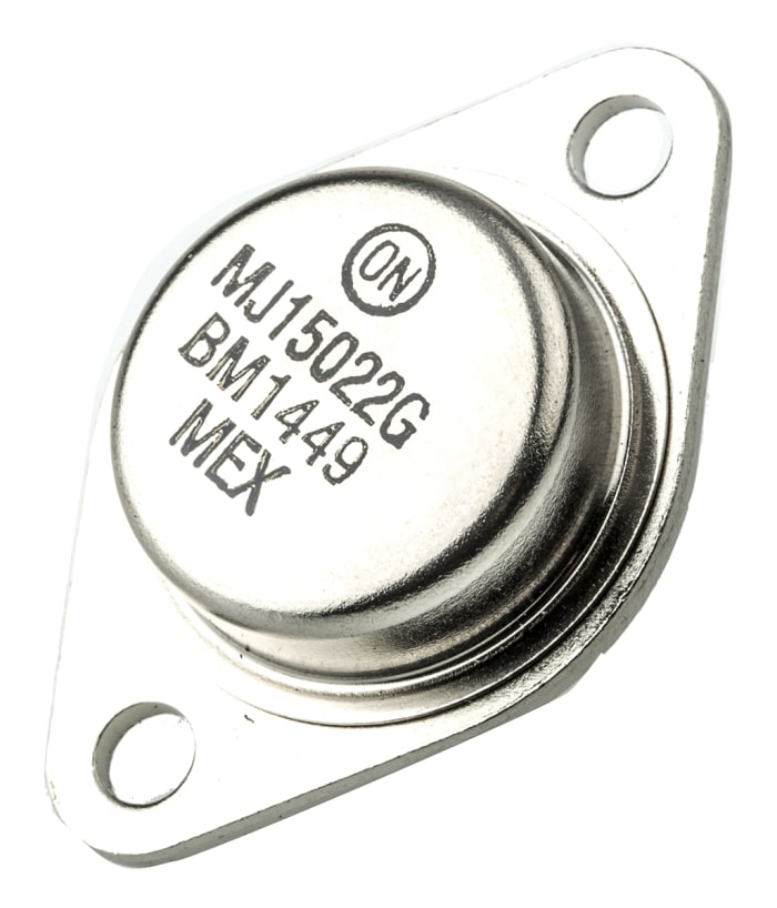 Transistor, NPN Simple, 16 A, 200 V, TO-204, 3 broches