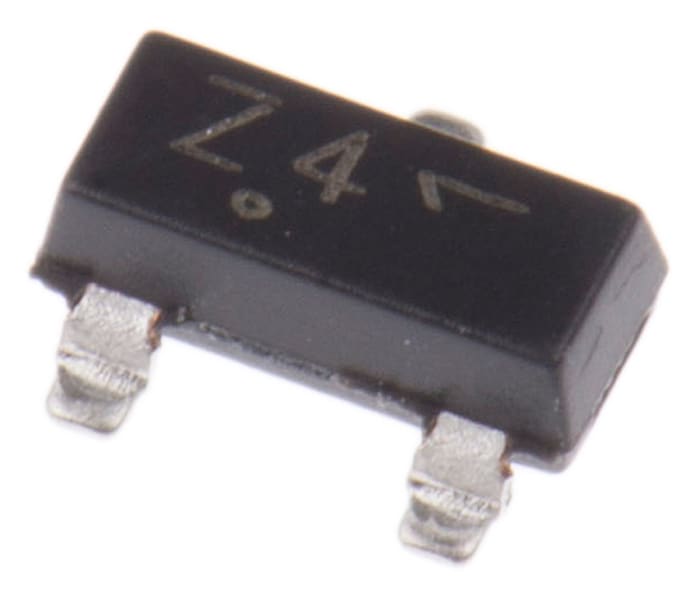 onsemi, 6.2V Zener Diode 6% 300 mW SMT 3-Pin SOT-23