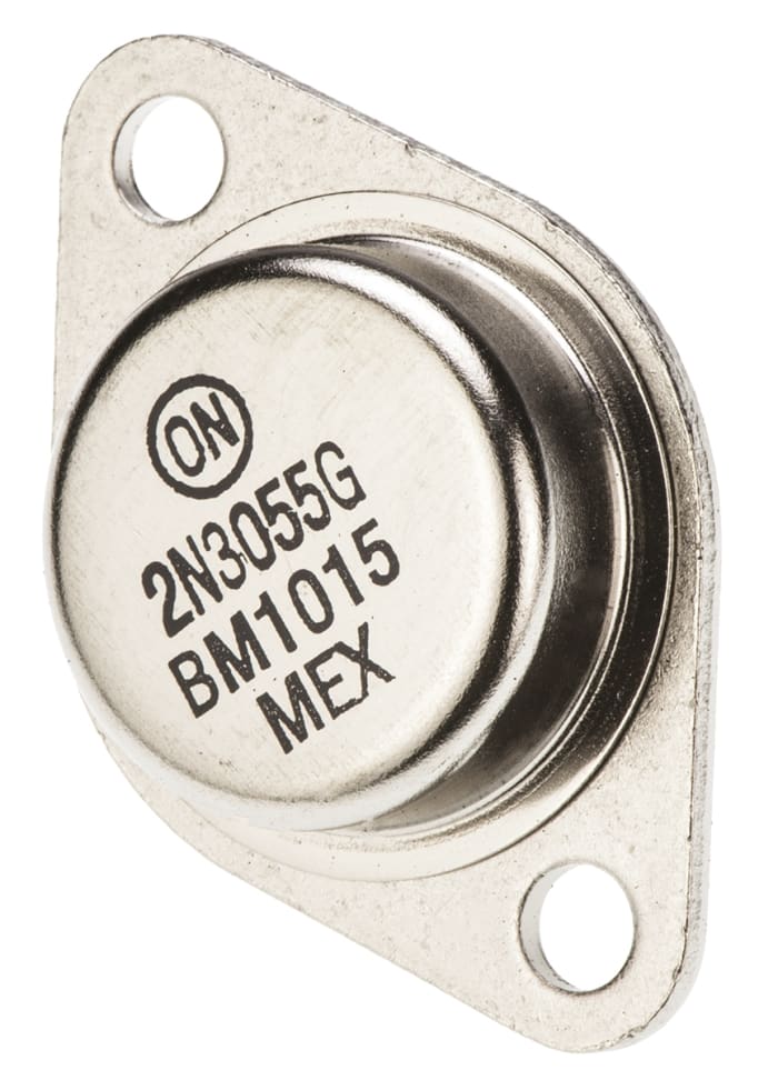 Transistor, NPN Simple, 15 A, 60 V, TO-204, 3 broches