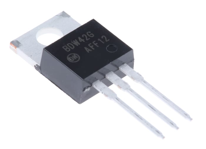 onsemi BDW42G NPN Darlington Transistor, 15 A 100 V HFE:250, 3-Pin TO-220AB