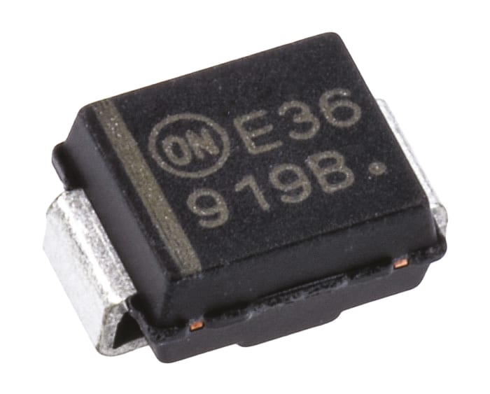 onsemi, 5.6V Zener Diode 5% 550 mW SMT 2-Pin SMB