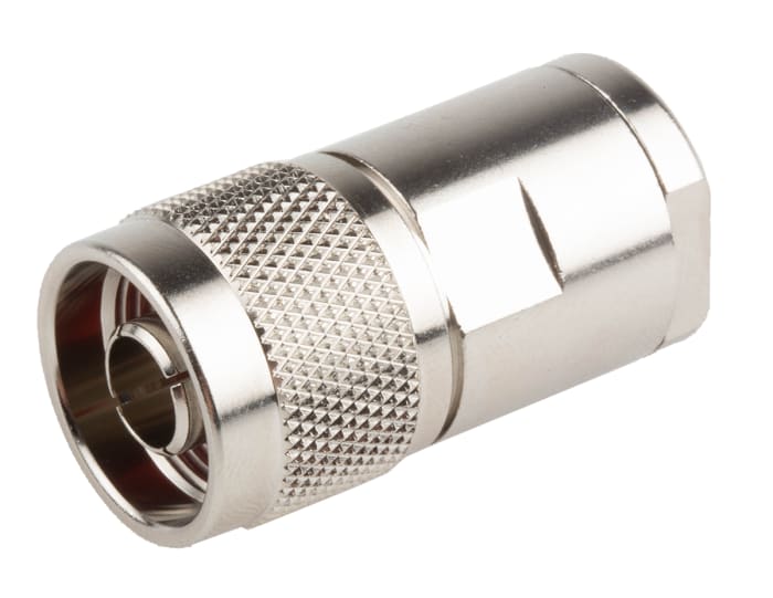 Connecteur N RS PRO Mâle Droit, raccordement A souder 50Ω Montage sur câble