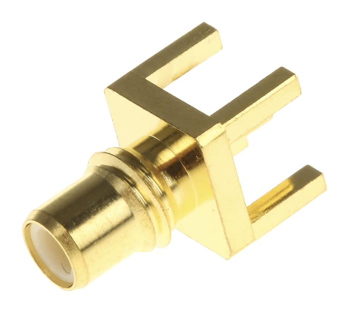 RS PRO, jack PCB Mount SMC Connector, 50Ω, Clamp Termination, Straight Body