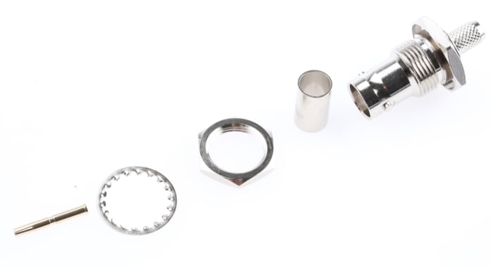 RS PRO, Jack Panel Mount, 75Ω, Crimp Termination, Straight Body