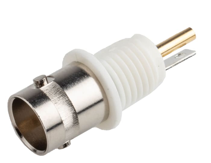 Connecteur BNC RS PRO Femelle Droit, raccordement A souder 75Ω Montage panneau