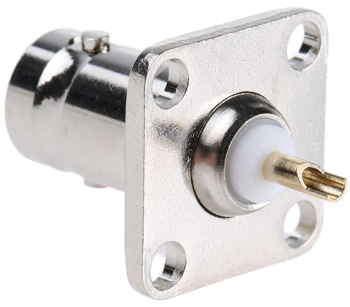 RS PRO, jack Flange Mount BNC Connector, 75Ω, Solder Termination, Straight Body