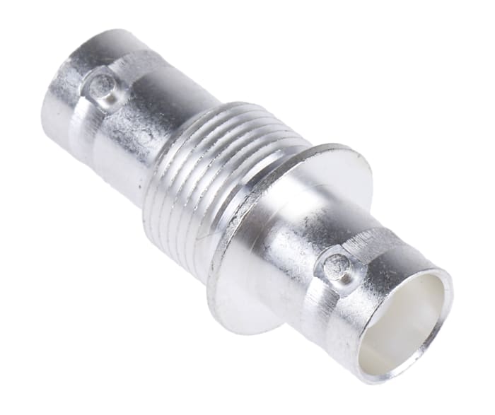 Adaptér RF, orientace těla: přímý, 50Ω Female BNC na zásuvku BNC, 0 → 4GHz, obklad těla: Stříbro