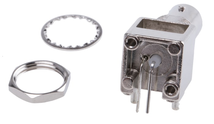 Connecteur BNC RS PRO Femelle à angle droit, raccordement Traversant 75Ω Montage sur CI