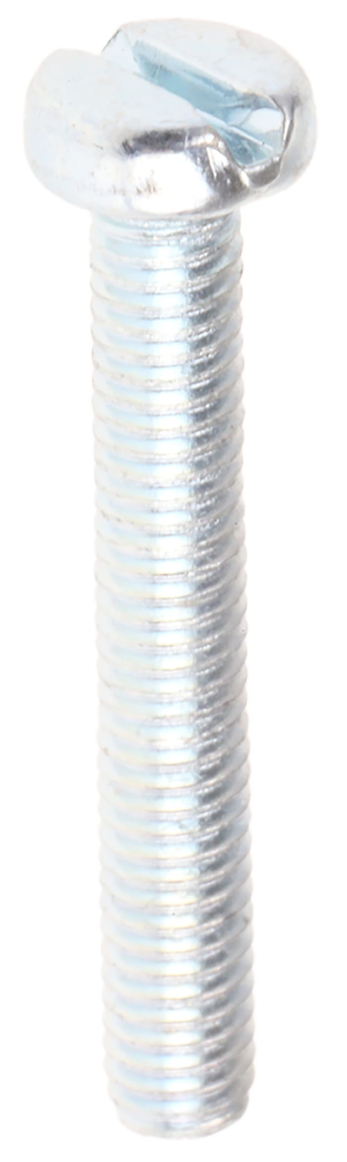 Tornillo de cabeza cilíndrica con huella ranurada RS PRO M3 x 20.0mm, paso de rosca 0.50mm, de Acero Pasivado
