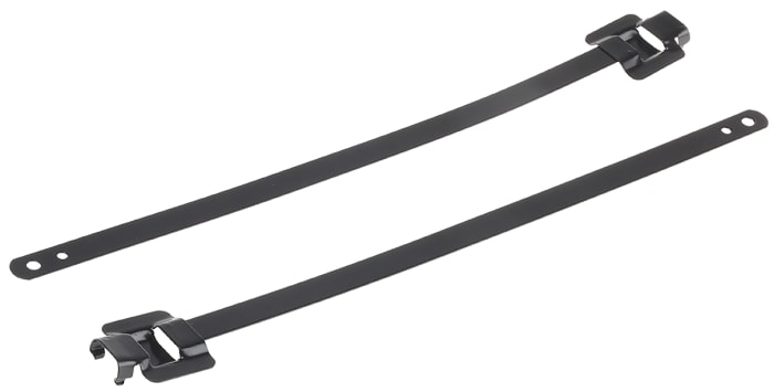 RS PRO Cable Tie, Releasable, 230mm x 10 mm, Metallic 316 Stainless Steel, Pk-100