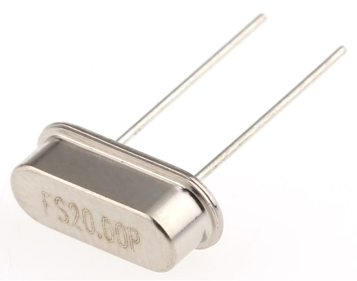 Kristal 20MHz, Tolerans: ±30PPM, 2-Pinli, HC-49-SLF, 11,35 x 4,65 x 3,6mm