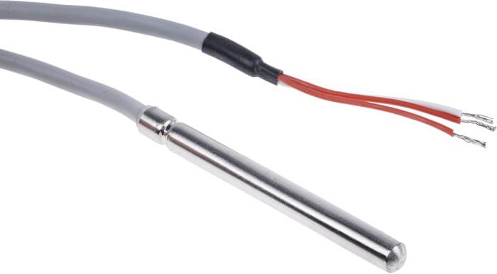Correge PT100 RTD Sensor, 6mm Dia, 60mm Long, 3 Wire, Probe, Classe A +200°C Max ATEX