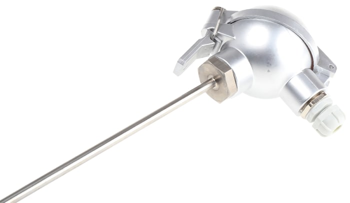 Capteur RTD PT100 RS PRO, Ø 8mm, L.350mm, +250°C max, Tête de connexion