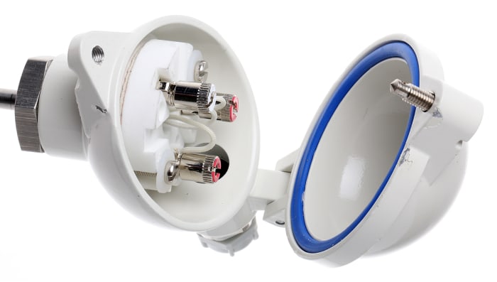 RS PRO PT100 RTD Sensor, 8mm Dia, 250mm Long, 3 Wire, 1/2 GCY, Classe B +250°C Max