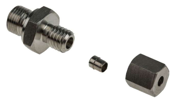 RS PRO 1/8 BSP Thermocouple Compression Fitting for Use with Thermocouple, 3mm Probe, RoHS Compliant Standard