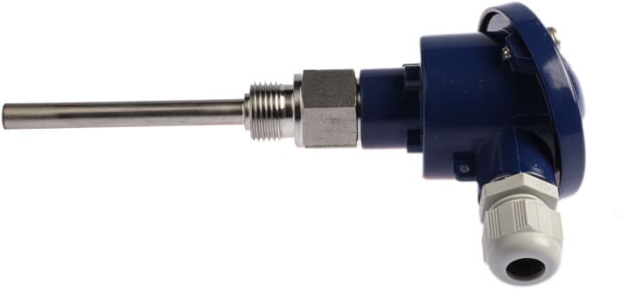 Jumo PT100 RTD Sensor, 9mm Dia, 100mm Long, 3 Wire, G1/2, Class B +400°C Max