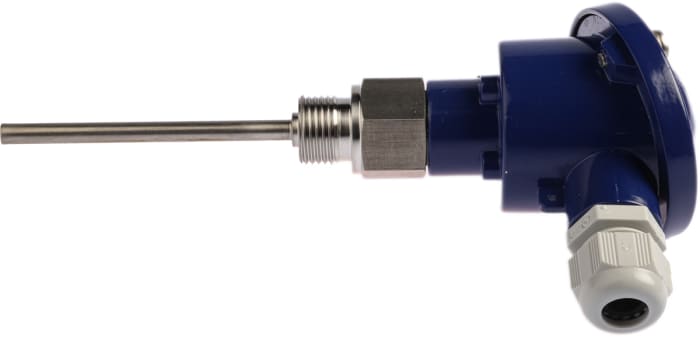 Capteur RTD PT100 Jumo, Ø 6mm, L.100mm, +400°C max, Tête de connexion