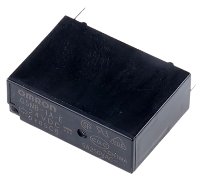 Omron PCB Mount Power Relay, 24V dc Coil, 5A Switching Current, SPST