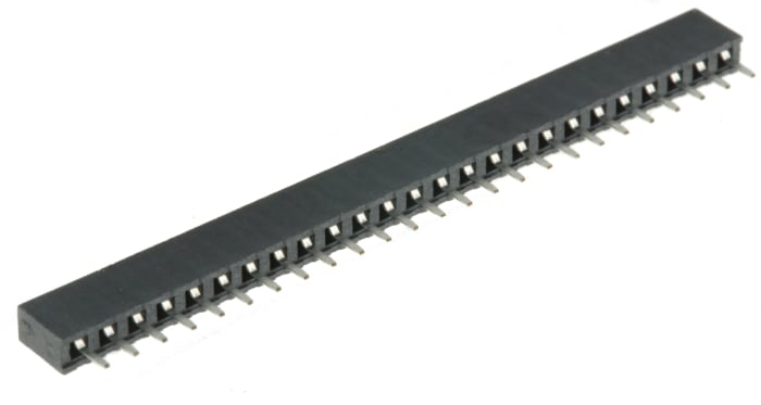 HARWIN Straight Through Hole Mount PCB Socket, 25-Contact, 1-Row, 2mm Pitch, Solder Termination