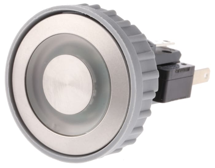 Schurter Illuminated Push Button Switch, Momentary, Panel Mount, 22mm Cutout, SPDT, Red LED, 250V ac, IP40, IP67