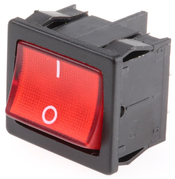 Marquardt Illuminated DPST, On-Off Rocker Switch Panel Mount