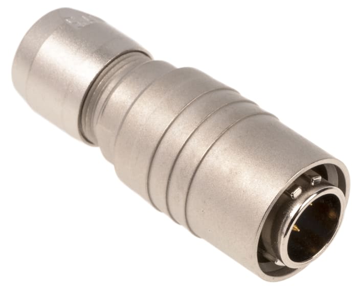 Hirose Circular Connector, 4 Contacts, Cable Mount, Miniature Connector, Plug, Male, HR10 Series