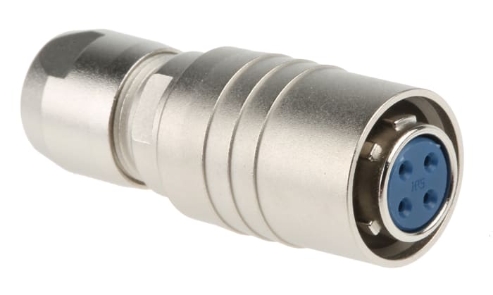 Hirose Circular Connector, 4 Contacts, Cable Mount, Miniature Connector, Plug, Female, HR10 Series