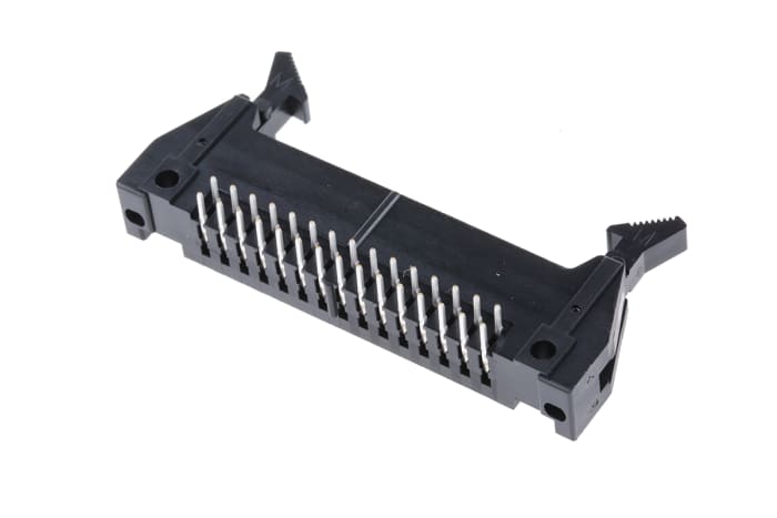 Hirose HIF3BA Series Right Angle Through Hole PCB Header, 30 Contact(s), 2.54mm Pitch, 2 Row(s), Shrouded