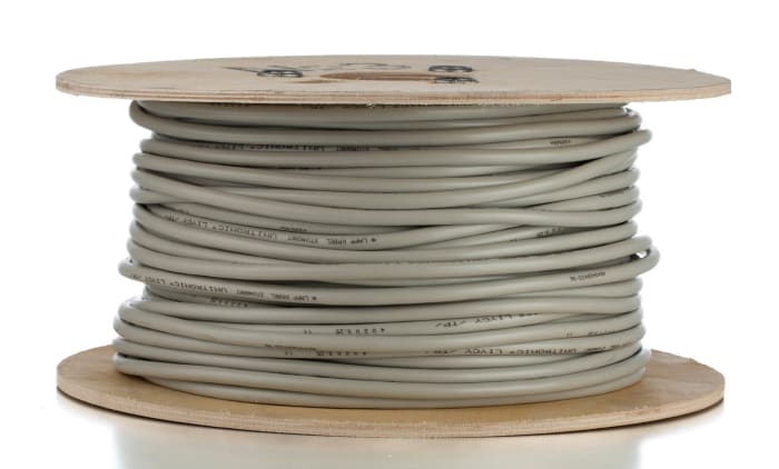 Lapp UNITRONIC Series Data Cable, 4 Pairs, 8 Cores, 0.25 mm², Screened, 24 AWG, 100m, Screened Shield, LiYCY Cable