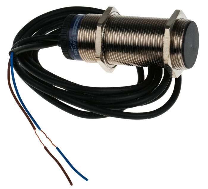 Telemecanique Sensors Inductive Threaded Barrel Proximity Sensor, M30, 10 mm Detection, 2-Wire NC, 20 → 210 V