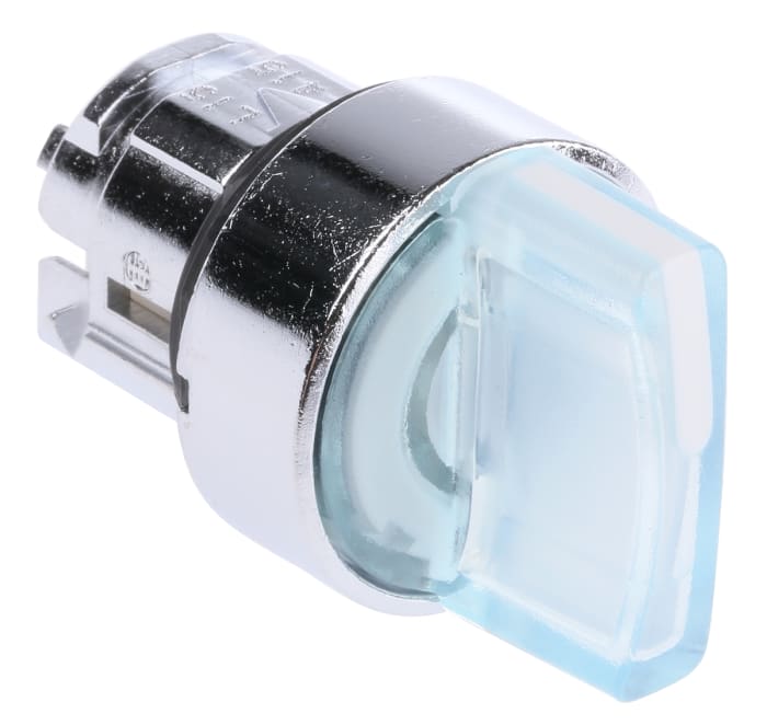 Schneider Electric Harmony XB4 Series 3 Position Selector Switch Head, 22mm Cutout, White Handle