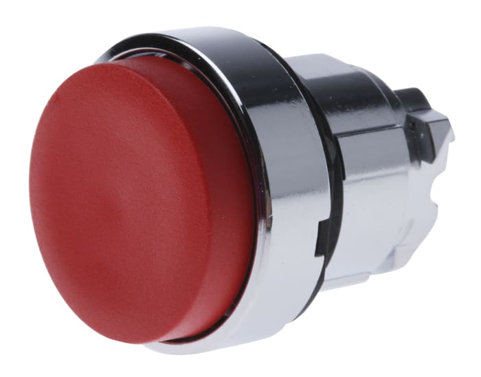 Tête de bouton poussoir Schneider Electric, Harmony XB4 Rouge, Ø découpe 22mm, Retour par ressort
