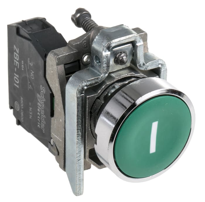 Schneider Electric Harmony XB4 Series Push Button, Panel Mount, 22mm Cutout, SPST