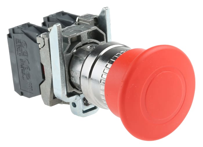 Schneider Electric Harmony XB4 Series Pull Release Emergency Stop Push Button, Panel Mount, 22mm Cutout, SPDT, IP66,