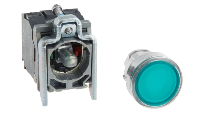 Bouton-poussoir série Harmony XB4 lumineux, SPDT, Montage panneau 120V