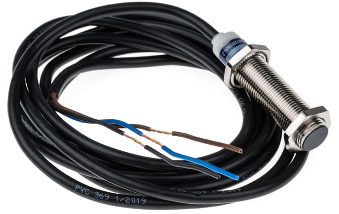 Telemecanique Sensors Inductive Threaded Barrel Proximity Sensor, M12, 4 mm Detection, NPN NO, 12 → 48 V dc