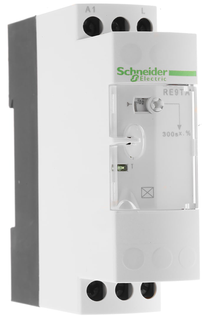 Schneider Electric DIN Rail Mount Time Delay Relay, 24 → 240V ac/dc, 3 → 300s, 1-Function