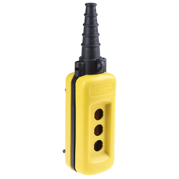 Interrupteur de station de commande Schneider Electric série Harmony XACA Polypropylène Jaune IP65
