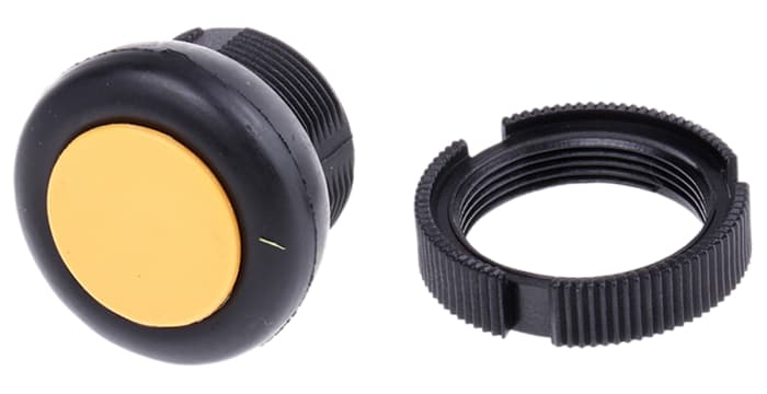 Schneider Electric Harmony XAC Series Yellow Front Mounting Push Button Head, 22mm Cutout, IP69