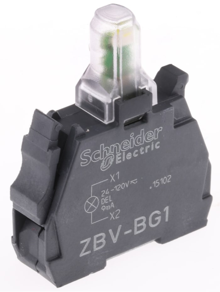 Bloc lumineux Schneider Electric série Harmony XB, 24 → 120V Blanc LED universelle