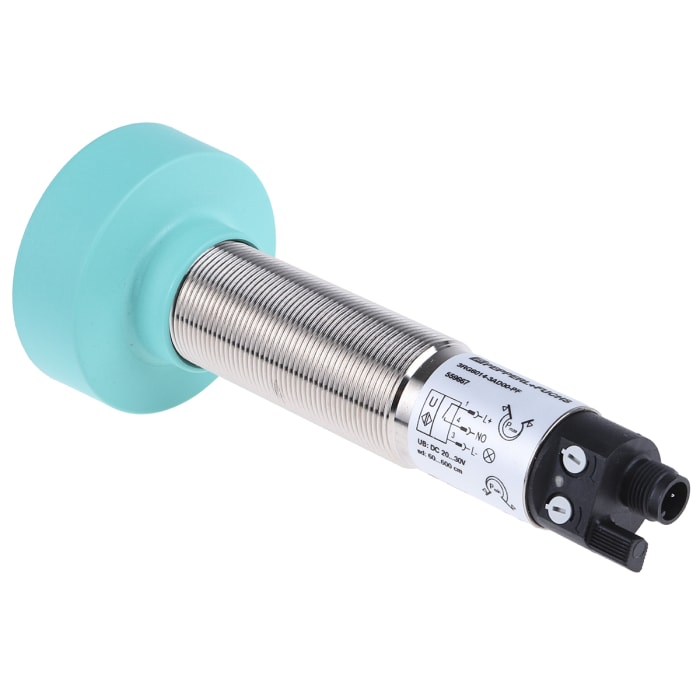 Pepperl + Fuchs Threaded Barrel Proximity Sensor, M30, 600 → 6000 mm Detection, 12 → 30 V dc