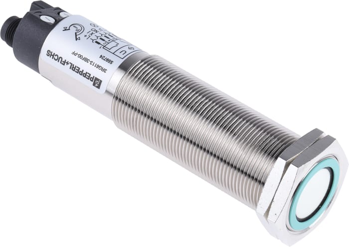 Pepperl + Fuchs Ultrasonic Threaded Barrel Proximity Sensor, M30, 200 → 1300 mm Detection, 12 → 30 V dc