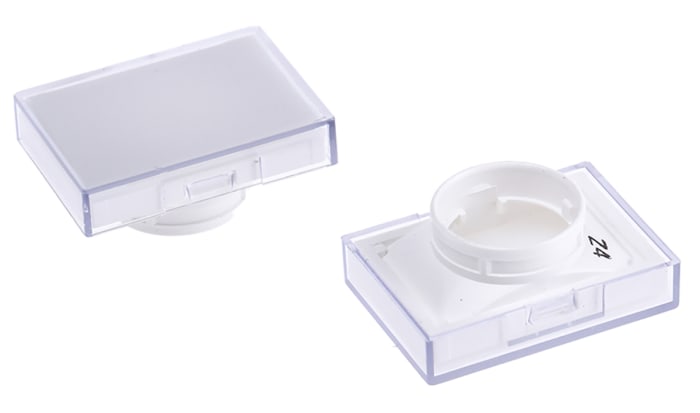 Omron White Rectangular Push Button Lens for Use with A16 Series LED/Incandescent Lamp Push Button Switch