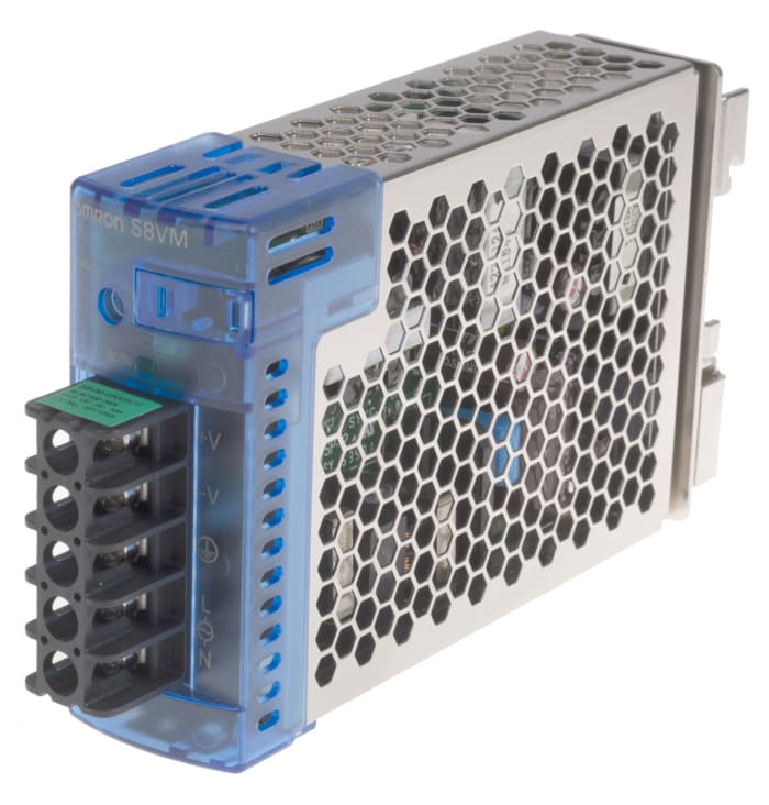 Omron S8VM Switch Mode DIN Rail Panel Mount Power Supply, 5V dc, 10A Output, 50W