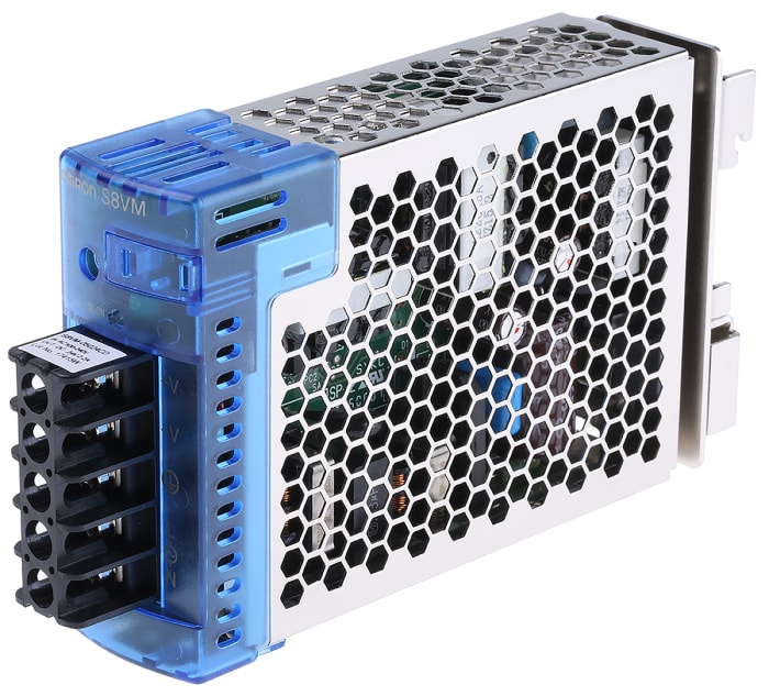Omron S8VM Switch Mode DIN Rail Panel Mount Power Supply, 85 → 264V ac ac Input, 24V dc dc Output, 2.2A Output,